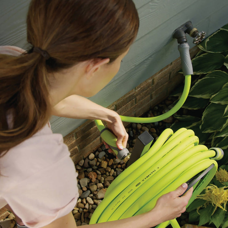 Image of Flexzilla SwivelGrip 5/8 In. Dia. x 5 Ft. L. Drinking Water Safe Lead-In Hose with Male & Female Couplings