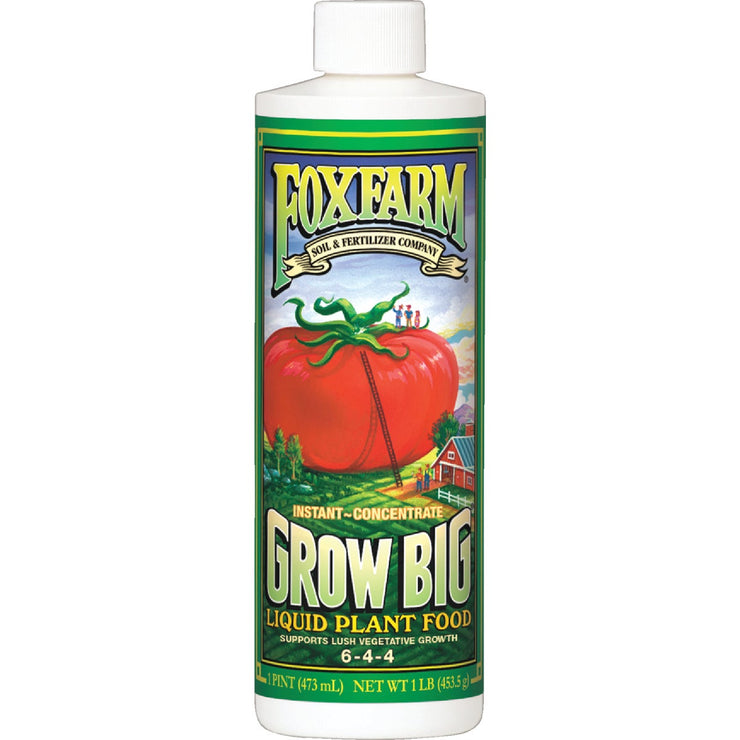 Image of FoxFarm Grow Big 1 Pt. 6-4-4 Liquid Plant Food