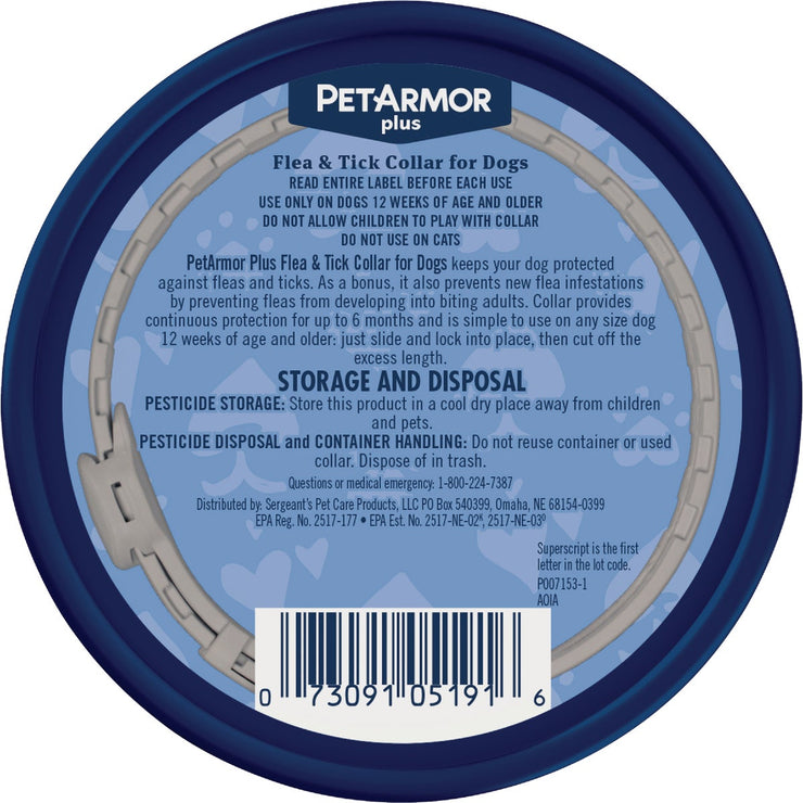Image of PetArmor Plus Dog Flea & Tick Collar