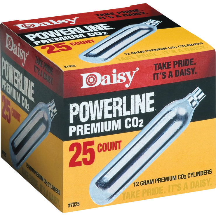 Image of Daisy Powerline Premium 12 Grain CO2 Cylinders (25-Pack)