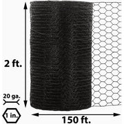 Image of Acorn 1 In. x 24 In. H. x 150 Ft. L. Hexagonal  Vinyl-Coated Wire Poultry Netting