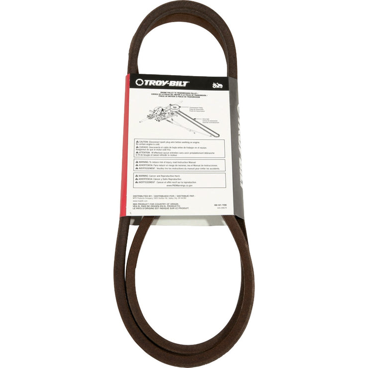 Image of Troy-Bilt 38, 42 and 46 In. Deck Drive Belt For 6 & 7-Speed Lawn Tractors