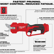 Image of Milwaukee M12 Brushless Cordless Pruning Shears (Tool Only)
