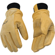 Image of Kinco Men's Large Premium Pigskin Thermal Insulated Winter Work Glove