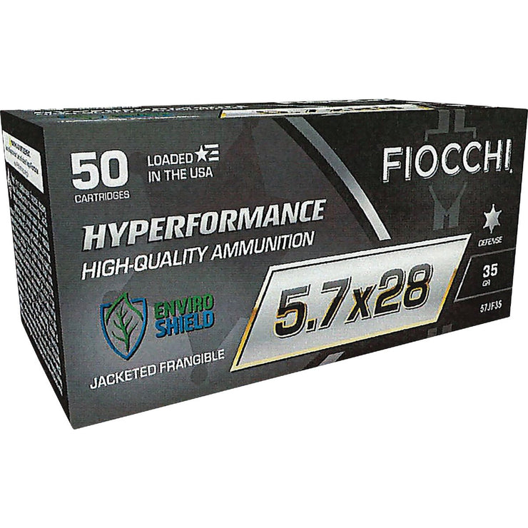 Image of Fiocchi 5.7 x 28mm 35 Grain JF Centerfire Ammunition Cartridges