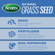 Image of Scotts Turf Builder 16 Lb. 1330 Sq. Ft. Sun & Shade Mix Grass Seed, Fertilizer, and Soil Improver Combination