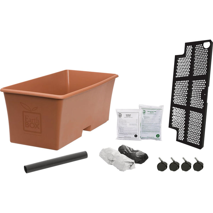 EarthBox 13 In. W. x 10.62 In. H. x 29.25 In. L. Terracotta Garden Kit ...