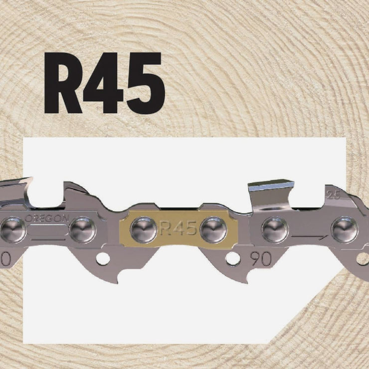 Image of Oregon R45 AdvanceCut Chainsaw Chain for 12-Inch Bar -45 Drive Links  fits Echo, Makita, Craftsman, Husqvarna, Ryobi and more