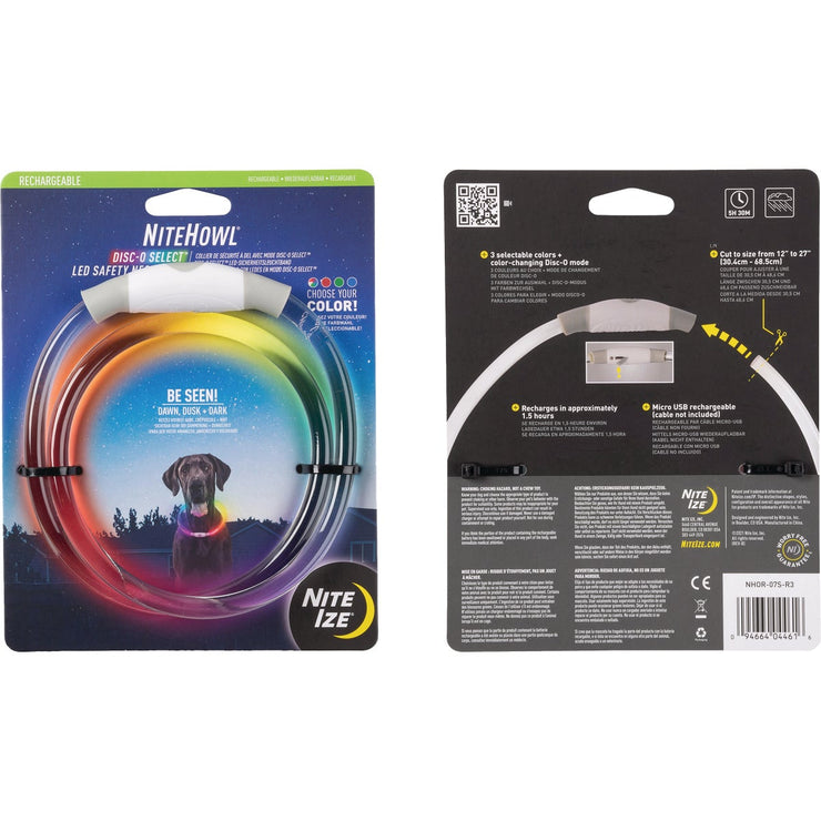 Image of Nite Ize Nite Howl Lithium Polymer Rechargeable Color Changing LED Safety Necklace