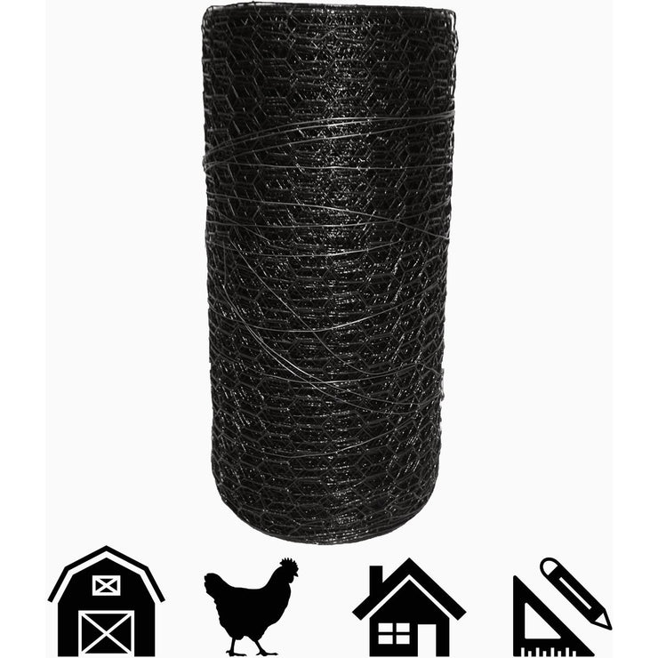 Image of Acorn 1 In. x 36 In. H. x 150 Ft. L. Hexagonal  Vinyl-Coated Wire Poultry Netting
