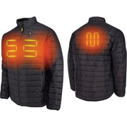 Image of DEWALT Men's Black Puffer Heated Jacket Kit, 2XL