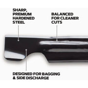 Image of Oregon G3 Gator 21 In. Deck Blade - Fits Craftsman, Cub-Cadet, and Troy-Bilt Push Mowers