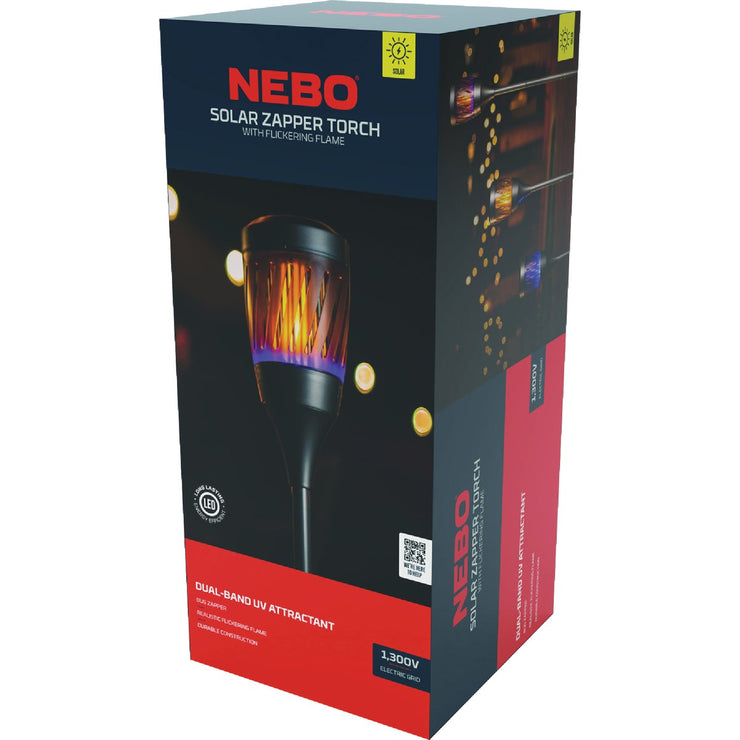 Image of Nebo Premium Solar 1300V Torch Style Insect Zapper