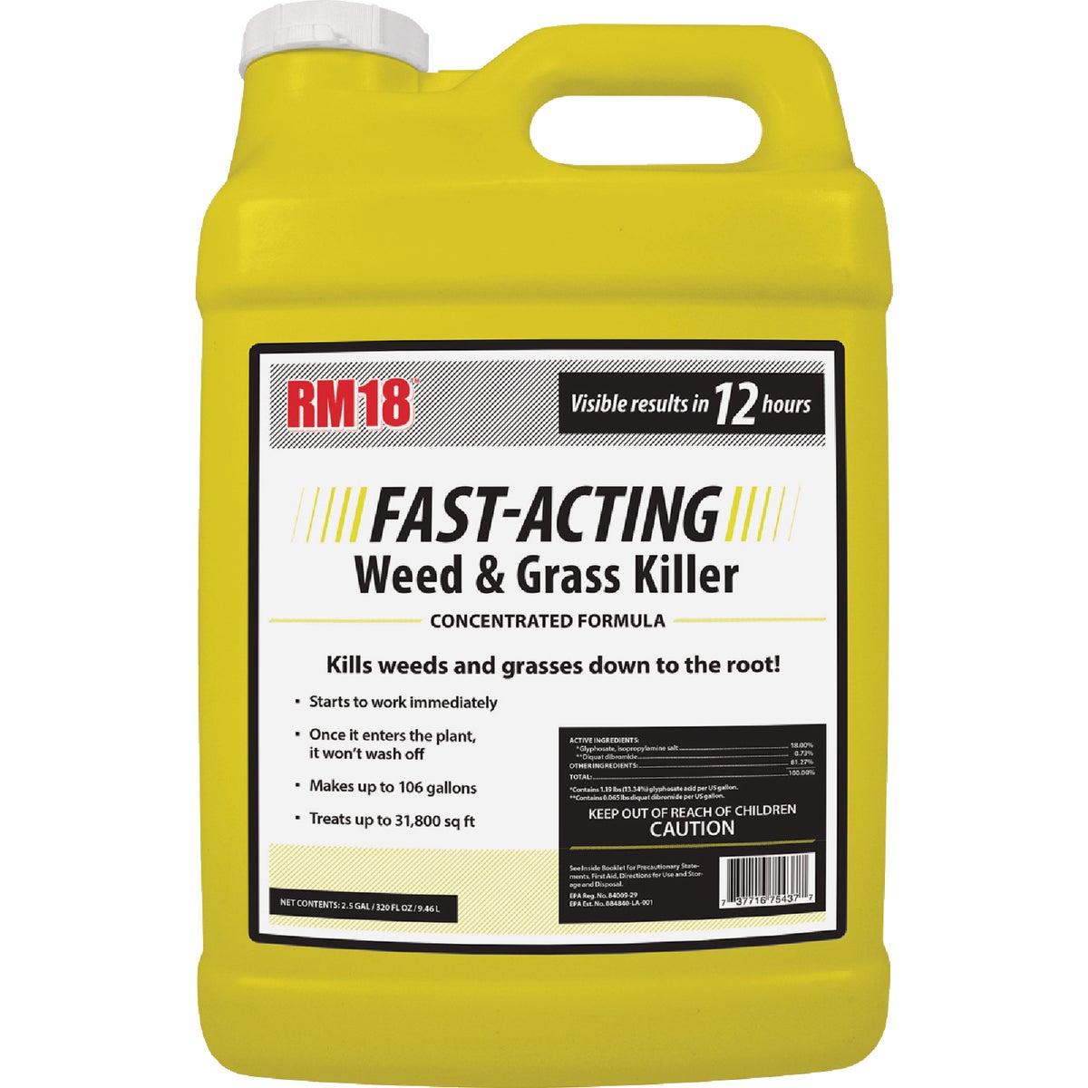RM18 2.5 Gal. Concentrate Fast-Acting Weed & Grass Killer – Hemlock ...