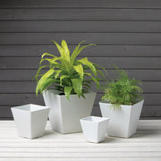 Image of Novelty ArtStone Ella 10 in. W. 11 in. H. x 10 In. L. White Resin Planter