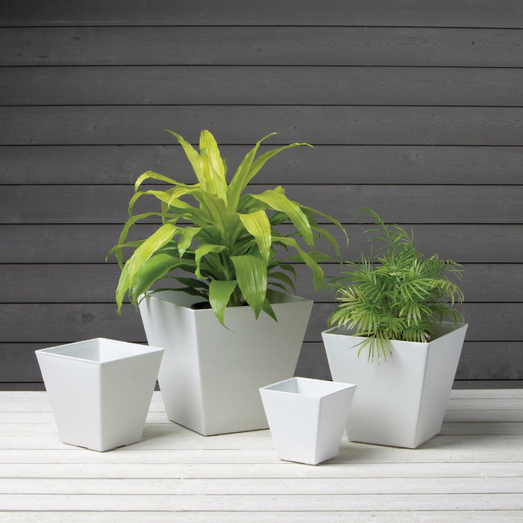 Image of Novelty ArtStone Ella 10 in. W. 11 in. H. x 10 In. L. White Resin Planter