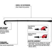 Image of Milwaukee M18 Fuel Gutter Cleaning Attachment Kit