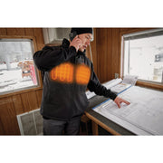 Image of Milwaukee M12 AXIS Men's Black Cordless Heated Vest Kit, 2XL