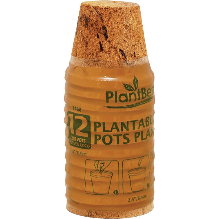Image of PlantBest 2.5 In. Coconut Coir Plantable Pot (12-Pack)