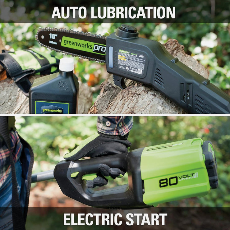 Image of Greenworks 80V 10 In. Pole Saw (Tool Only)