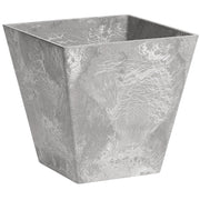 Image of Novelty ArtStone Ella 12 in. W. x 12 in. H. x 12 in. L. x Gray Resin Planter