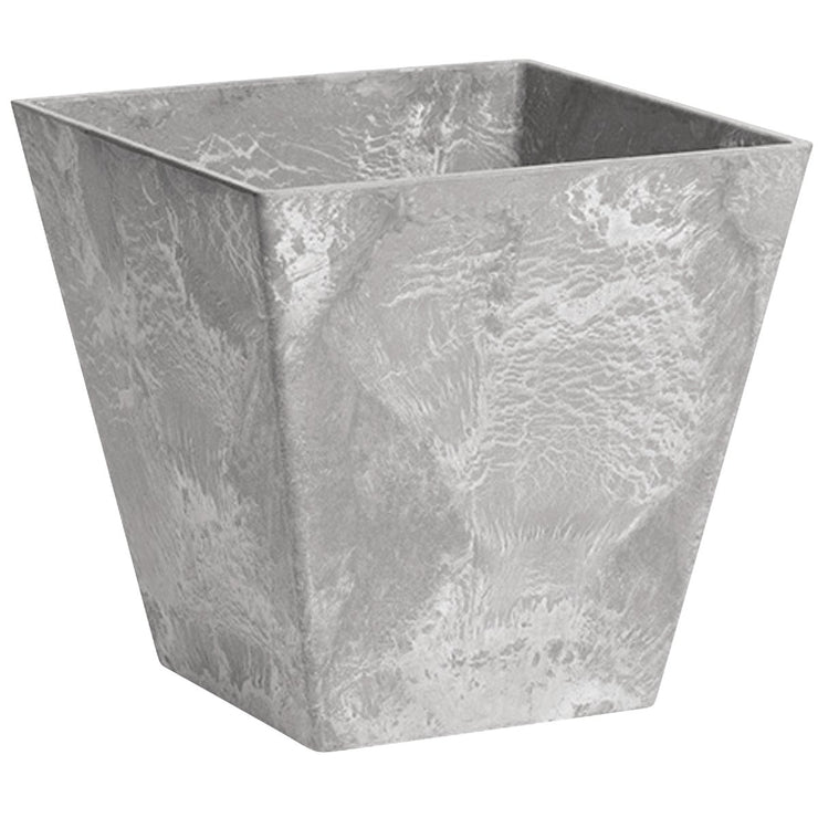 Image of Novelty ArtStone Ella 12 in. W. x 12 in. H. x 12 in. L. x Gray Resin Planter