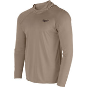 Image of Milwaukee Workskin Large Sandstone Hooded Men's Sun Shirt
