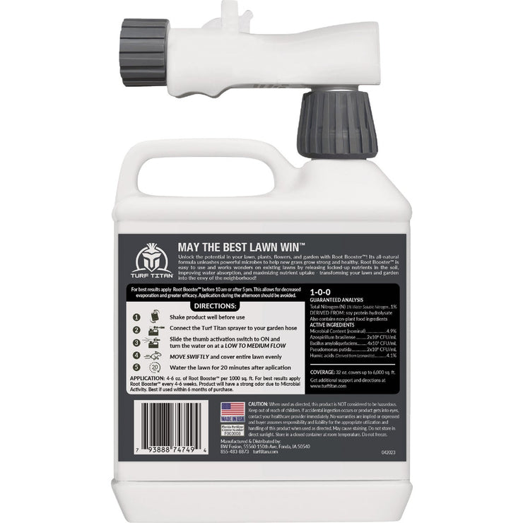 Image of Turf Titan Root Booster 32 Oz. 6000 Sq. Ft.1-0-0 Lawn & Garden Starter Fertilizer