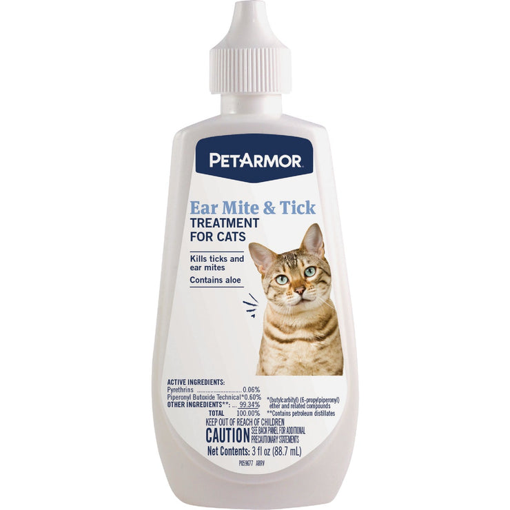 Image of PetArmor 3 Oz. Ear Mite & Tick Treatment for Cats