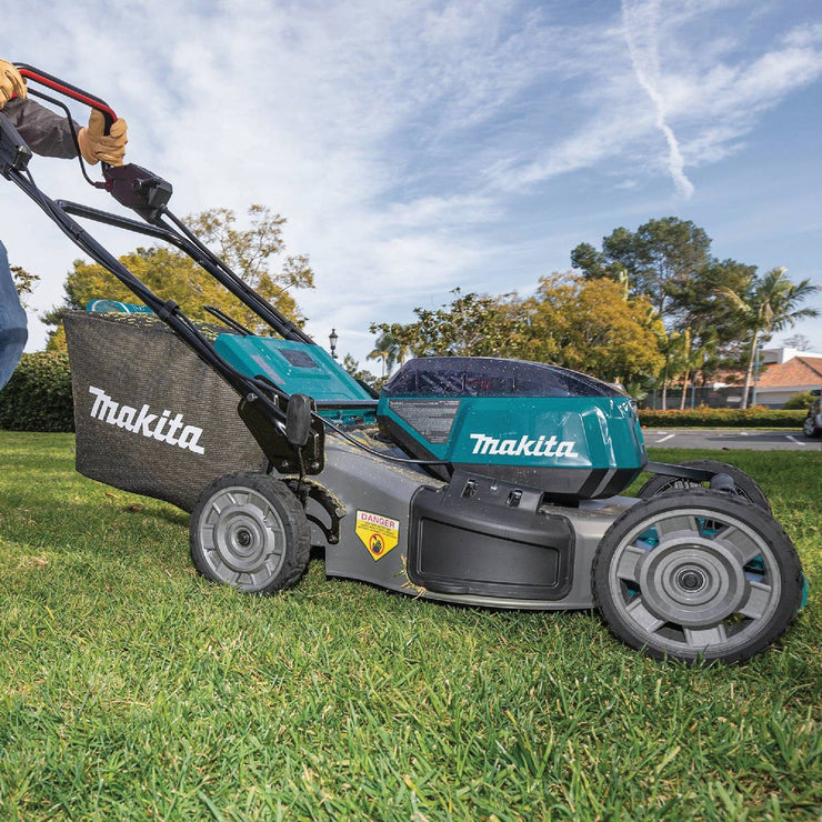 Image of Makita 36V (18V X2) LXT Brushless 21 In. Self-Propelled Commercial Lawn Mower Kit with 4 Batteries (5.0Ah)
