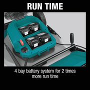 Image of Makita 36V (18V X2) LXT Brushless 21 In. Self-Propelled Commercial Lawn Mower Kit with 4 Batteries (5.0Ah)