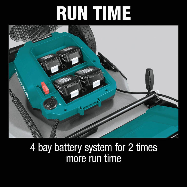 Image of Makita 36V (18V X2) LXT Brushless 21 In. Self-Propelled Commercial Lawn Mower Kit with 4 Batteries (5.0Ah)