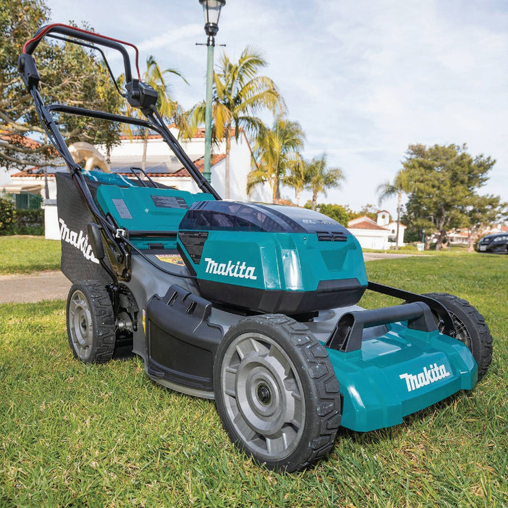 Image of Makita 36V (18V X2) LXT Brushless 21 In. Self-Propelled Commercial Lawn Mower Kit with 4 Batteries (5.0Ah)