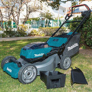Image of Makita 36V (18V X2) LXT Brushless 21 In. Self-Propelled Commercial Lawn Mower Kit with 4 Batteries (5.0Ah)
