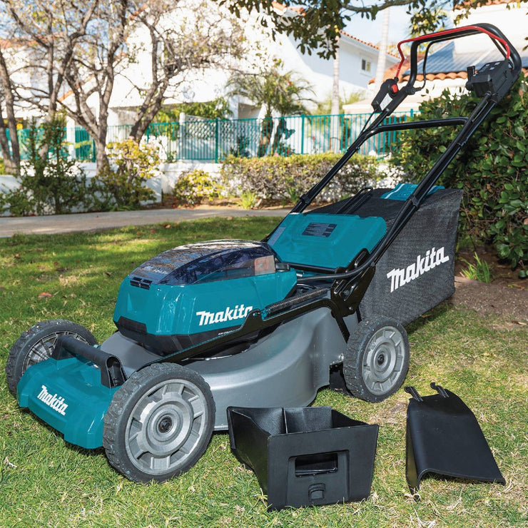 Image of Makita 36V (18V X2) LXT Brushless 21 In. Self-Propelled Commercial Lawn Mower Kit with 4 Batteries (5.0Ah)