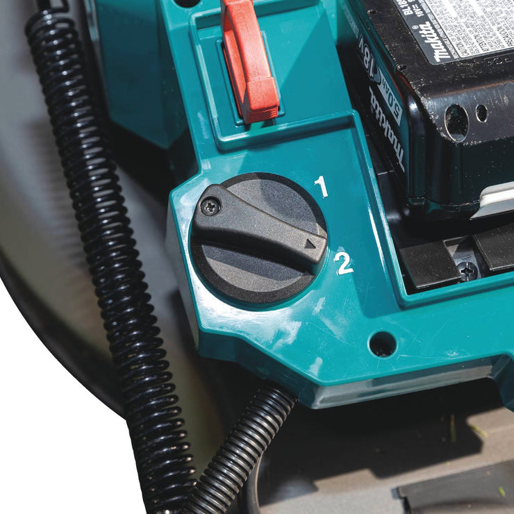 Image of Makita 36V (18V X2) LXT Brushless 21 In. Self-Propelled Commercial Lawn Mower Kit with 4 Batteries (5.0Ah)