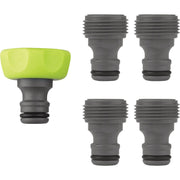 Image of Flexzilla Standard Garden Hose Quick-Connect Fitting Plug Kit, ZillaGreen (5-Piece)