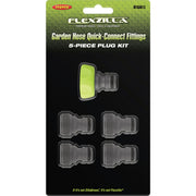 Image of Flexzilla Standard Garden Hose Quick-Connect Fitting Plug Kit, ZillaGreen (5-Piece)