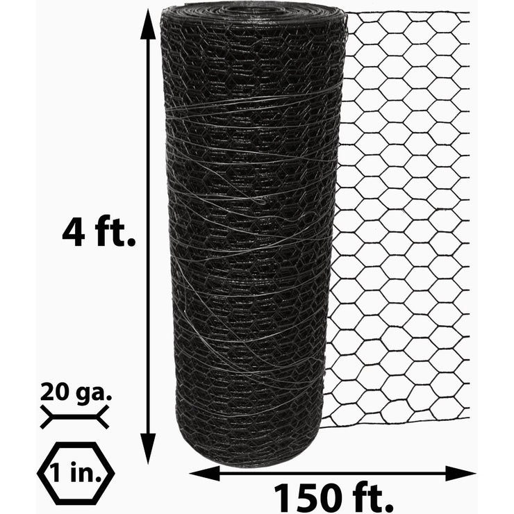 Image of Acorn 1 In. x 48 In. H. x 150 Ft. L. Hexagonal  Vinyl-Coated Wire Poultry Netting