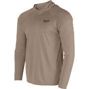 Image of Milwaukee Workskin XL Sandstone Hooded Men's Sun Shirt