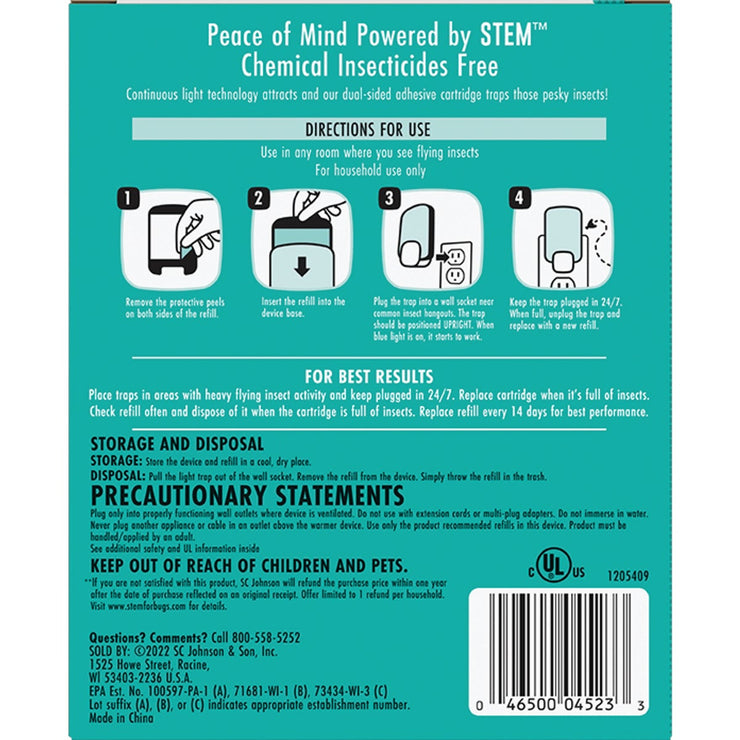Image of Stem Reusable Indoor Flying Insects Light Trap Starter Kit