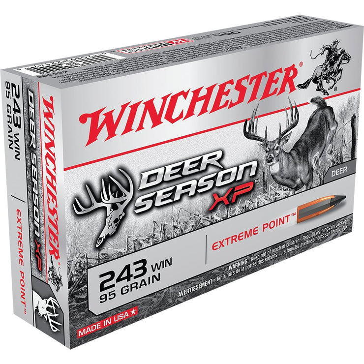 Image of Winchester Ammo Deer Season XP .243 Win 95 Grain Extreme Point Centerfire Ammunition Cartridges