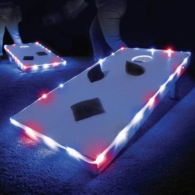 Image of Tossbrightz 26 Ft. Patriotic LED Cornhole Lighting Kit
