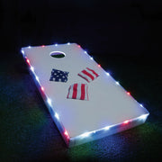 Image of Tossbrightz 26 Ft. Patriotic LED Cornhole Lighting Kit