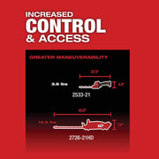 Image of Milwaukee M12 FUEL 8 In. Cordless Hedge Trimmer Kit with 4.0 Ah Battery & Charger