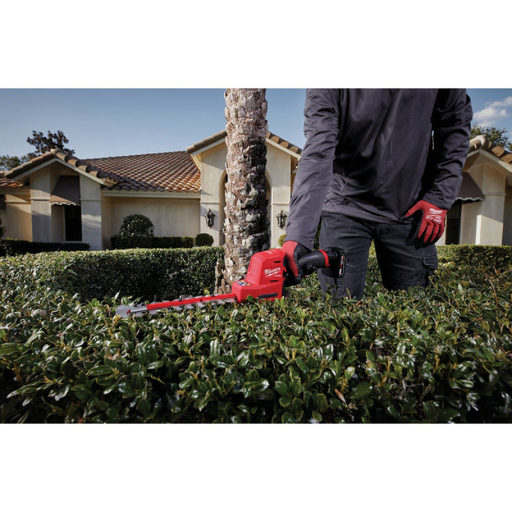 Image of Milwaukee M12 FUEL 8 In. Cordless Hedge Trimmer Kit with 4.0 Ah Battery & Charger
