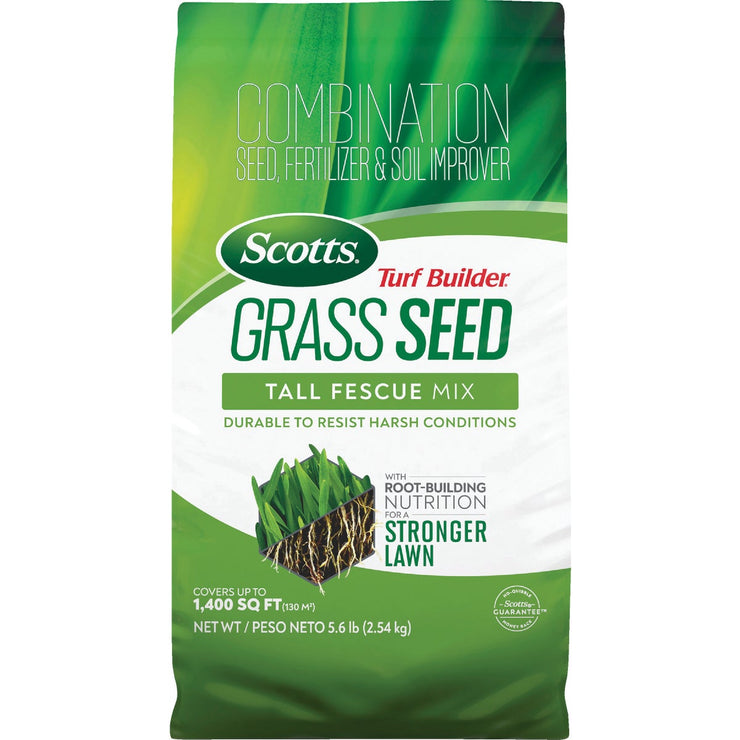 Image of Scotts Turf Builder 5.6 Lb. 465 Sq. Ft. Tall Fescue Mix Grass Seed, Fertilizer, and Soil Improver Combination
