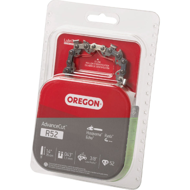 Image of Oregon R52 AdvanceCut Chainsaw Chain for 14-Inch Bar -52 Drive Links  fits Echo, Makita, Husqvarna, Ryobi Poulan and more
