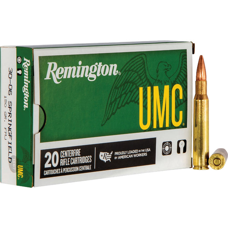Image of Remington 30-06 Springfield 150 Grain FMJ Centerfire Ammunition Cartridges