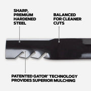Image of Oregon Gator 42 In. Deck Riding Lawnmower Blade - Fits Husqvarna and Craftsman (2-Count)